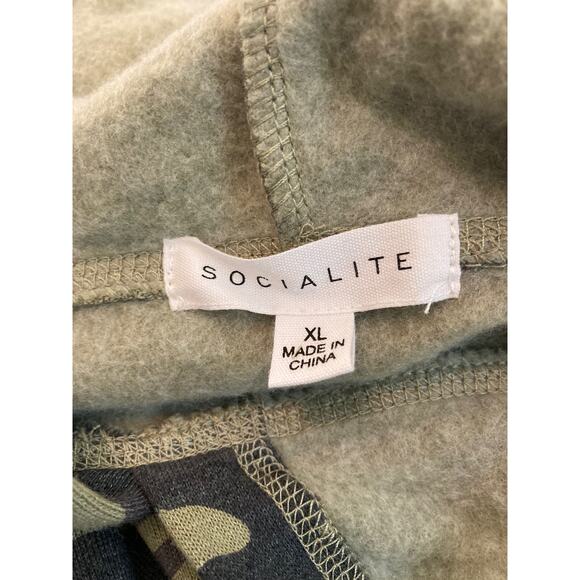 SOCIALITE Fleece Lined Pullover Hoodie Sweatshirt Sz XL/Extra Large in Camo NWT - Picture 5 of 6